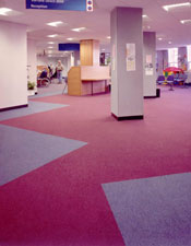 Carpet Tiles installed in a Main Reception.